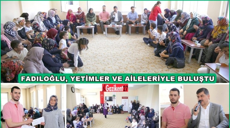 Yetim &ccedil;ocukları ziyaret etti