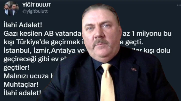 Yiğit Bulut: 1 milyon Avrupalı kışı Türkiye'de geçirecek!