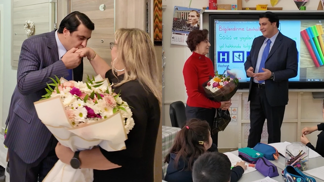 Yılmaz'dan, 24 Kasım Öğretmenler Günü ziyaretleri