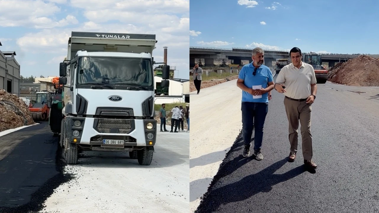 Yılmaz, K&Uuml;SGET'te asfalt &ccedil;alışmalarını inceledi