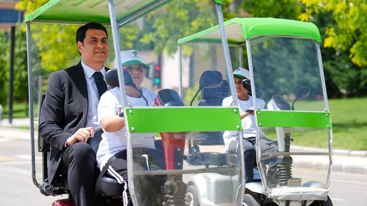 Yılmaz, minik öğrencilerle trafik eğitimine katıldı