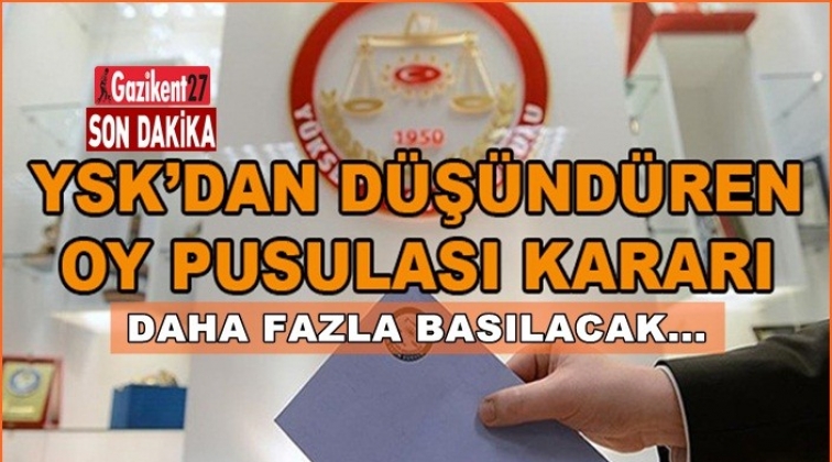YSK&rsquo;dan&nbsp;kafa karıştıran oy pusulası kararı!