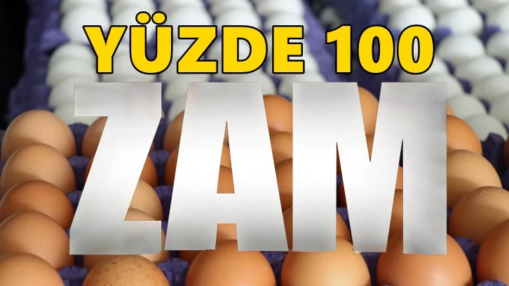 Yumurtaya yüzde yüz zam geldi!