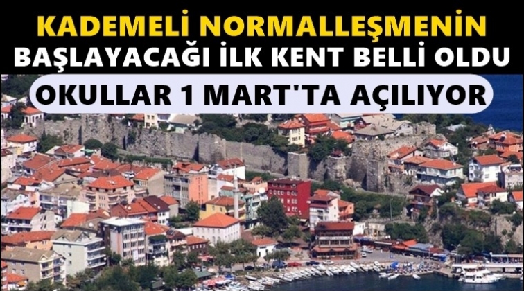 Yüz yüze eğitim bu kentte başlıyor...