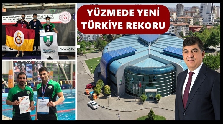 Yüzmede yeni Türkiye rekoru...