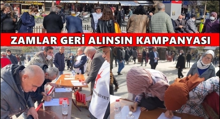 'Zamlar geri alınsın' kampanyasına ilgi artıyor