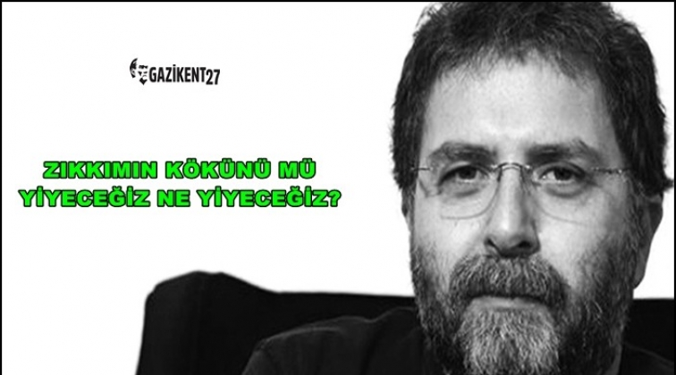 Zıkkımın k&ouml;k&uuml;n&uuml; m&uuml; yiyeceğiz, ne yiyeceğiz?