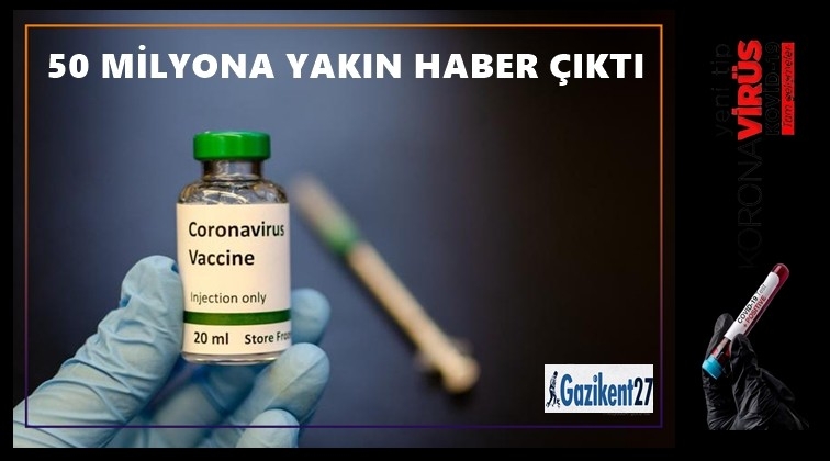 8 ayda 50 milyon corona haberi!