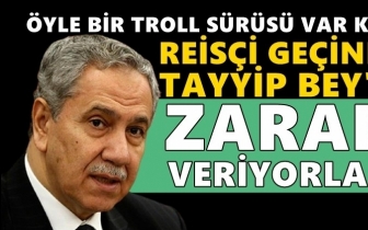 Arın&ccedil;: &Ouml;yle bir troll s&uuml;r&uuml;s&uuml; var ki...