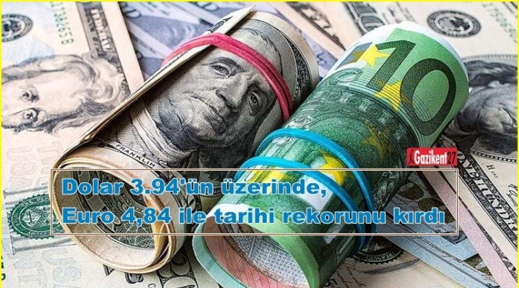 Euro 4,84 ile tarihi rekorunu kırdı