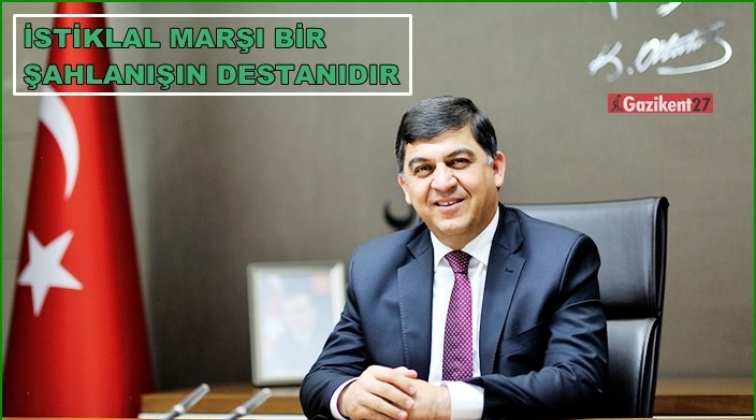 Fadıloğlu, İstiklal Marşı&rsquo;nın Kabul&uuml;n&uuml; kutladı