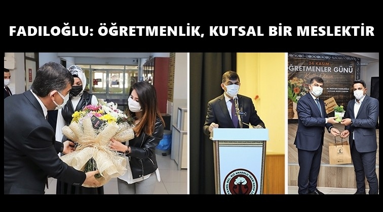 Fadıloğlu, &ouml;ğretmenlerle bir araya geldi