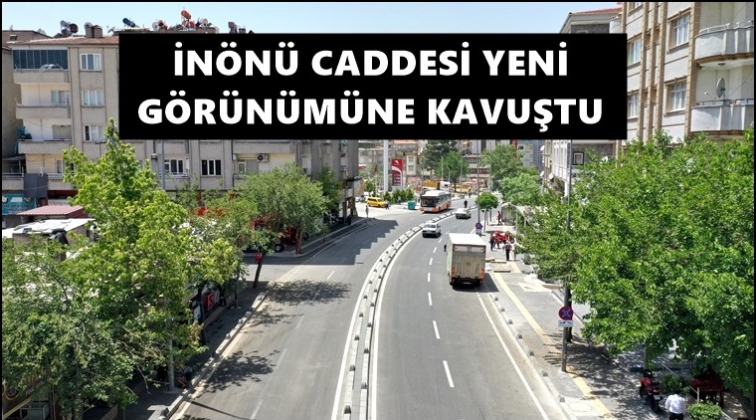 İn&ouml;n&uuml; Caddesi yeni g&ouml;r&uuml;n&uuml;m&uuml;ne kavuştu