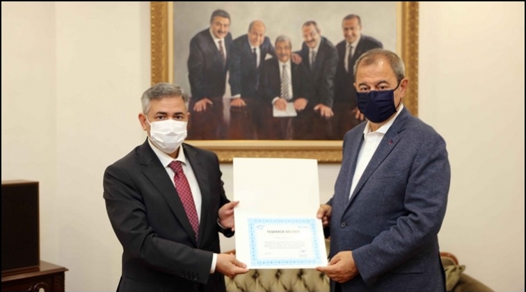 Sanko Holding&rsquo;e &ldquo;Teşekk&uuml;r Belgesi&rdquo;