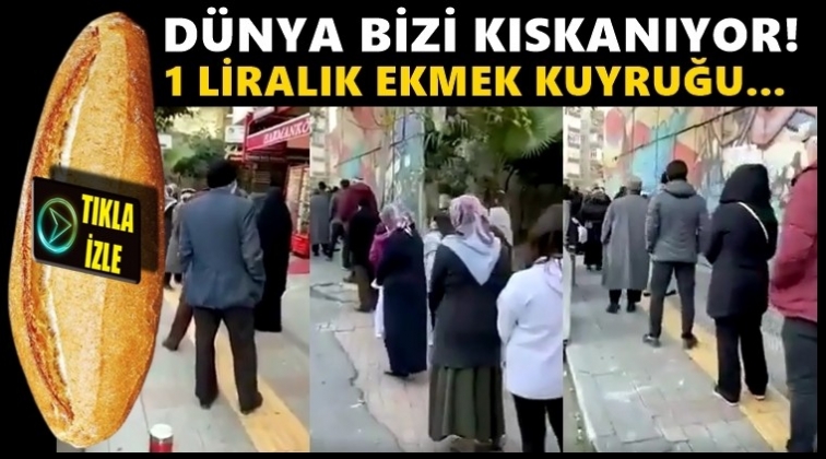 1 TL&rsquo;ye ekmek almak i&ccedil;in...