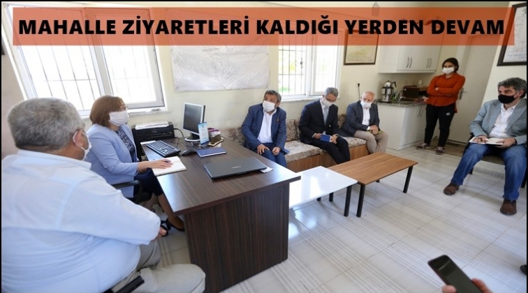 Şahin, mahalle ziyaretlerin s&uuml;rd&uuml;r&uuml;yor