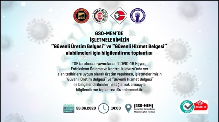 G&uuml;venli &Uuml;retim bilgilendirme toplantısı