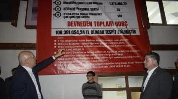 16 bin nüfuslu belediyenin borcu 120 milyon TL!
