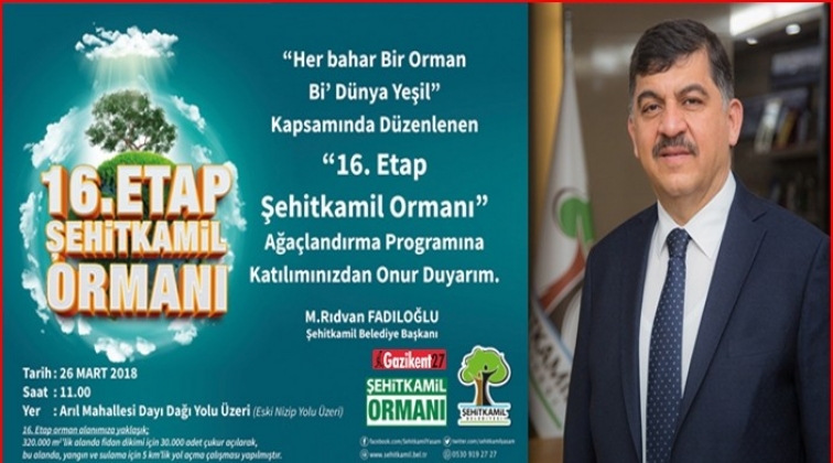 16. Etap Bi D&uuml;nya Yeşil Ormanı, Arıl Mahallesi&rsquo;ne