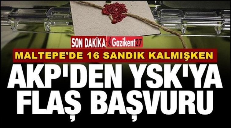 16 sandık kalmışken, AKP'den yeni itiraz