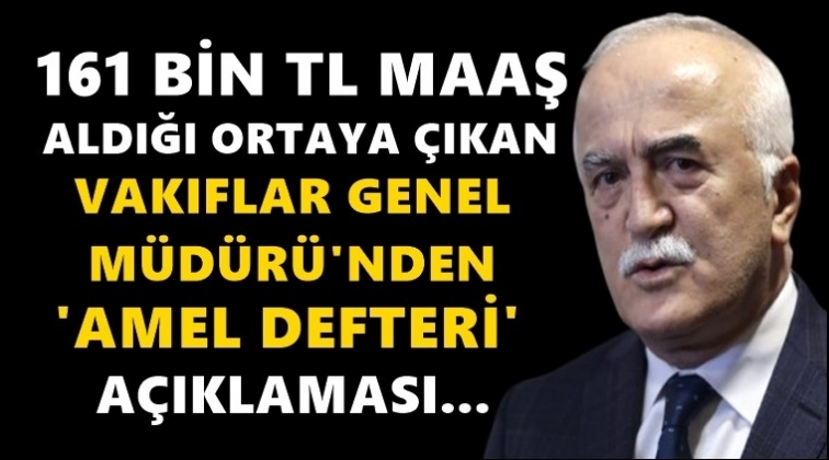161 bin TL maaş alan isimden "amel defteri" a&ccedil;ıklaması