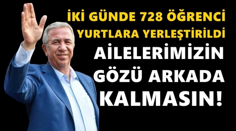 2 g&uuml;nde 728 &ouml;ğrenci yurtlara yerleştirildi!..