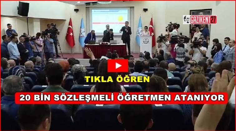 20 bin sözleşmeli öğretmen atanıyor