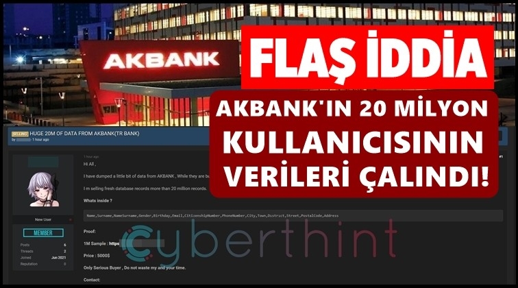 '20 milyon Akbank kullanıcısının verileri &ccedil;alındı' iddiası...