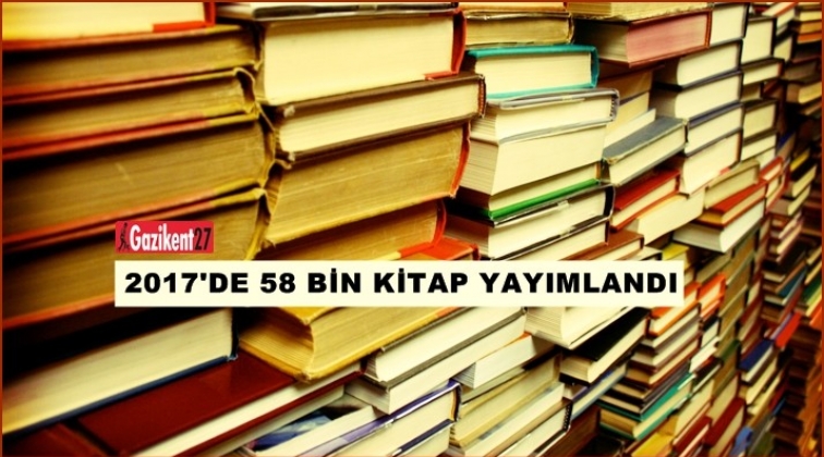 2017’de 58 bin kitap yayımlandı