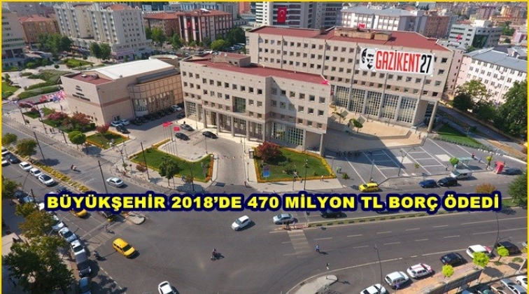 2018'de 470 milyon TL borç ödedi
