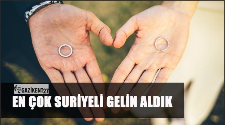 2018'de en çok Suriyeli gelin aldık