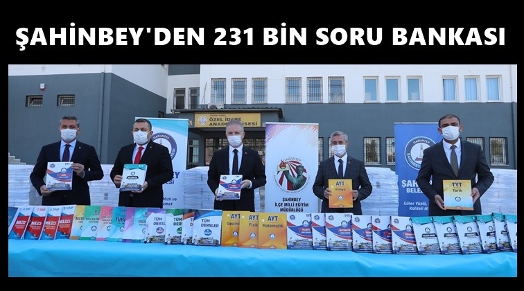 231 bin adet soru bankası dağıtımı...