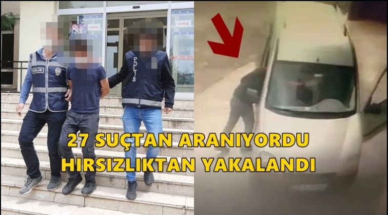 27 su&ccedil; kaydı bulunan ş&uuml;pheli yakalandı