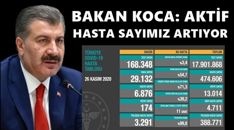 29 bin 132 vaka 6 bin 876 yeni hasta...