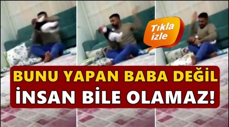 Bebeğini d&ouml;ven cani baba tutuklandı!