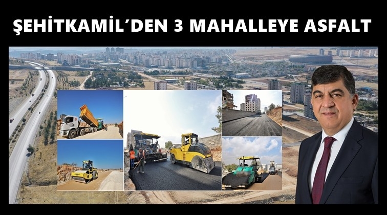 3 mahallede eş zamanlı asfalt &ccedil;alışması