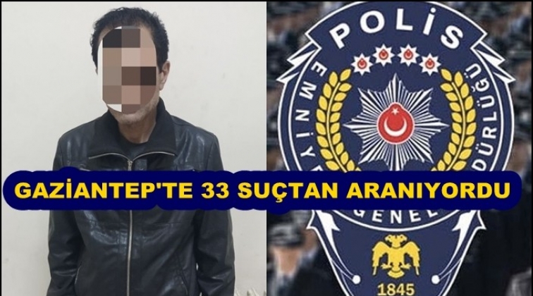 33 ayrı su&ccedil;tan aranan şahıs evinde yakalandı!