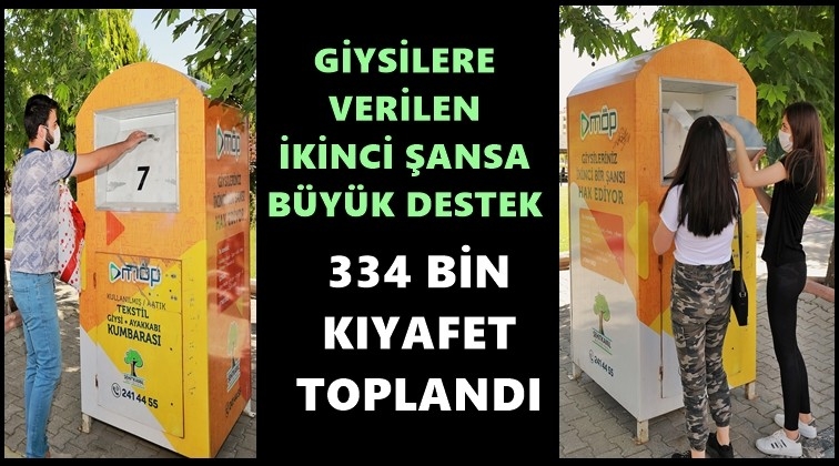 334 bin kıyafet, ikinci sahibine ulaştı...