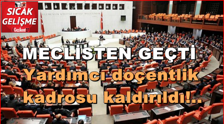 35 bin 995 yardımcı doçenti yakından ilgilendiriyor