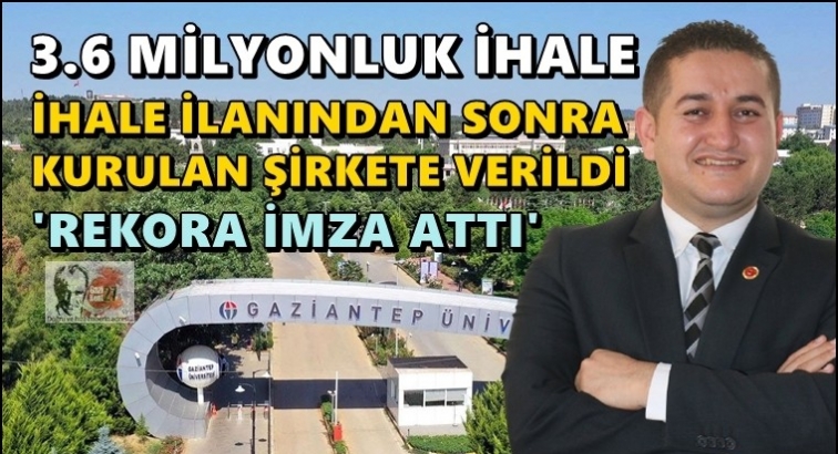 3.6 milyonluk ihaleyi&nbsp;bir aylık şirket kazandı!