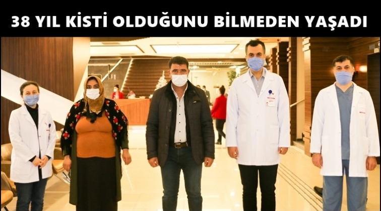 38 yıl kisti olduğunu bilmeden yaşadı!..