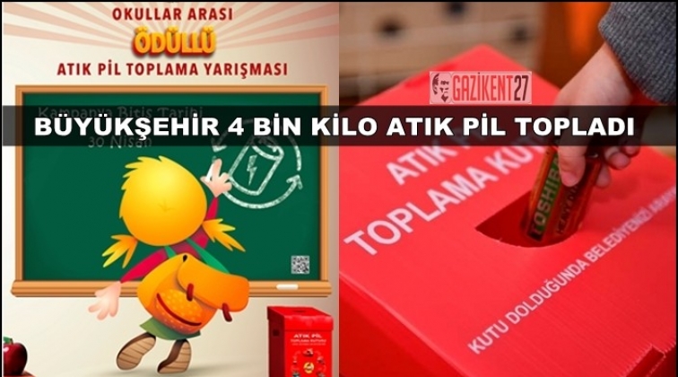 4 bin 468 kilo atık pil geri d&ouml;n&uuml;ş&uuml;me kazandırıldı