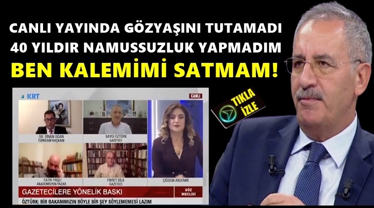 '40 yıldır namussuzluk yapmadım'