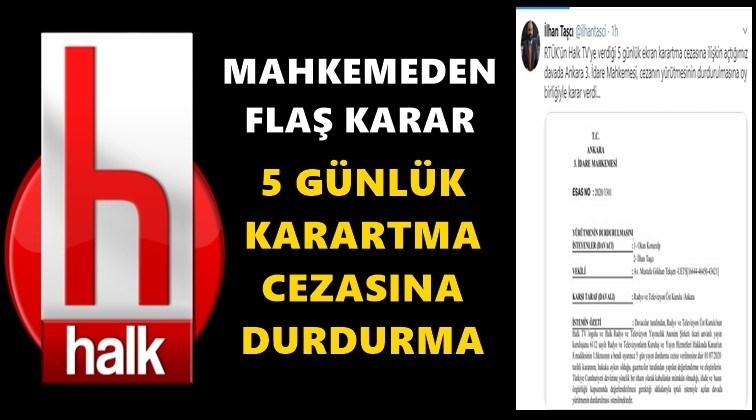 5 g&uuml;nl&uuml;k karartma cezasına durdurma!..