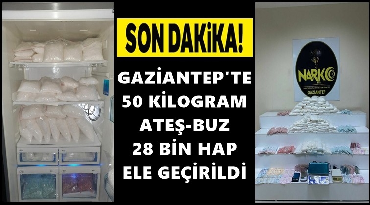 50 kilo metamfetamin 28 bin uyuşturucu hap!