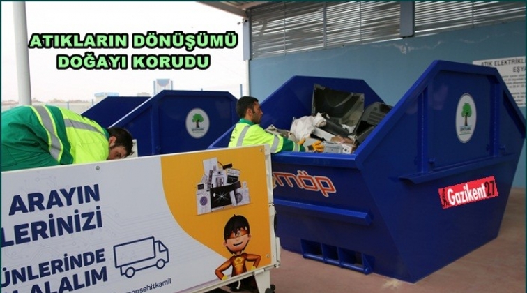6 bin 116 ton atık geri d&ouml;n&uuml;şt&uuml;r&uuml;ld&uuml;