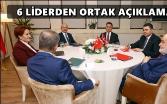 6&nbsp;liderden&nbsp;ortak a&ccedil;ıklama...