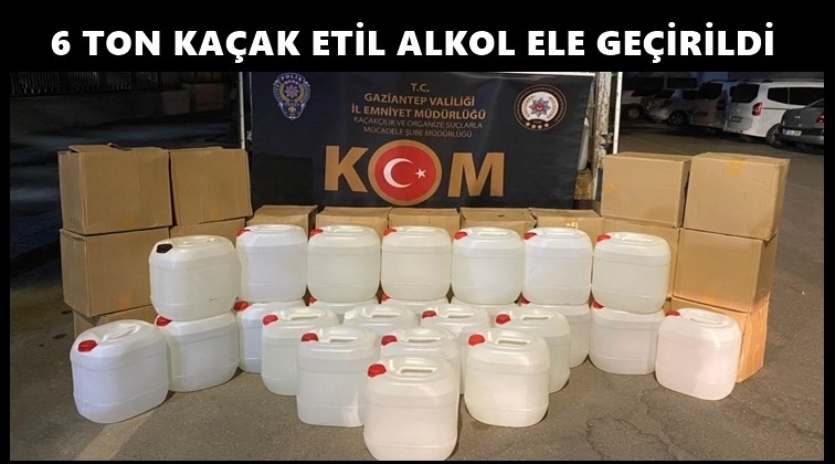 6 ton g&uuml;mr&uuml;k ka&ccedil;ağı etil alkol ele ge&ccedil;irildi