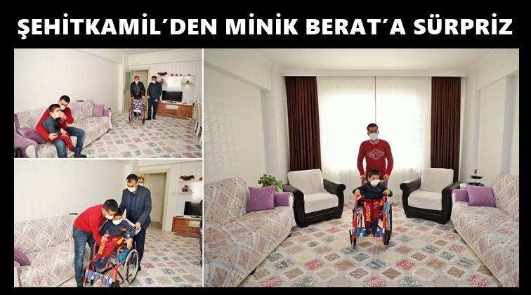 6 yaşındaki Berat&rsquo;a s&uuml;rpriz ziyaret...