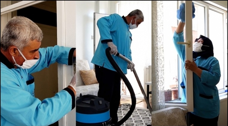 65 yaş ve &uuml;st&uuml; vatandaşlara ev temizliği...